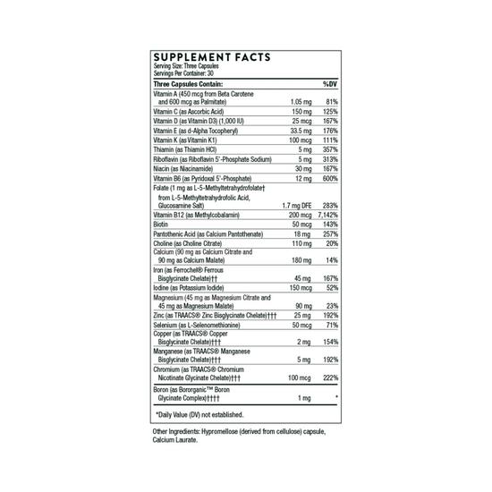 Thorne Basic Prenatal Capsules 90 Capsules