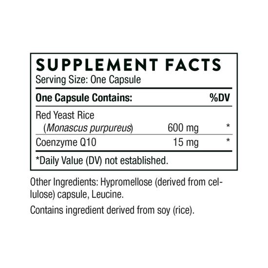 Thorne Red Yeast Rice + CoQ10 Capsules 120 Capsules