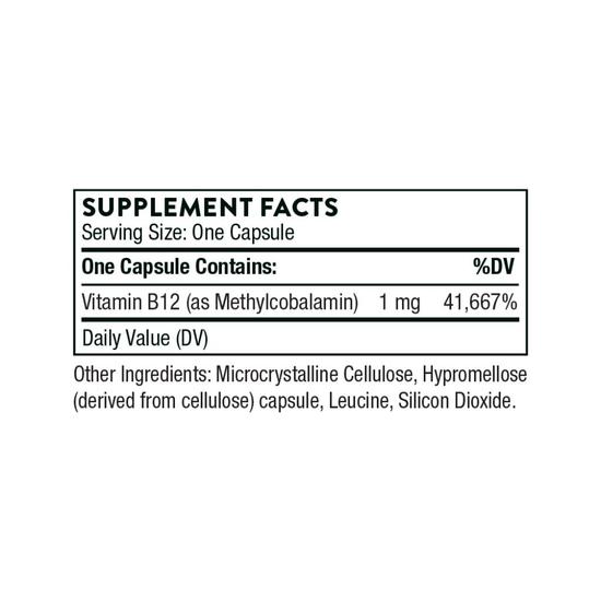 Thorne Vitamin B12 Capsules 60 Capsules