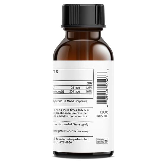 Thorne Vitamin D + K2 Liquid 30ml