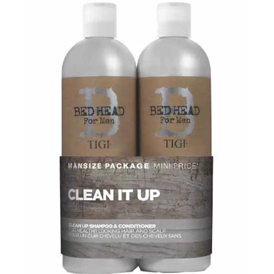 TIGI Bed Head By Tigi Shampoo & Conditioner For Men Clean It Up Tween Duo 750ml