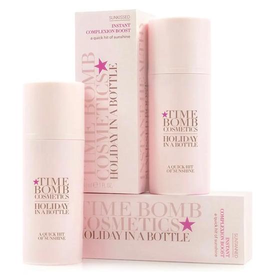 Time Bomb Cosmetics Holiday In A Bottle Instant Complexion Boost Sun Tanned
