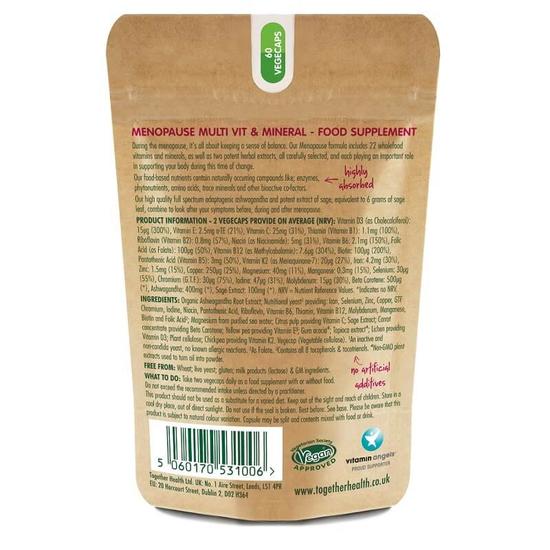 Together Health Menopause Vegicaps 60 Vegicaps