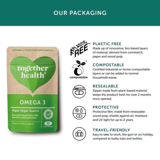 Together Health Vegan Omega 3 Softgels 30 Softgels