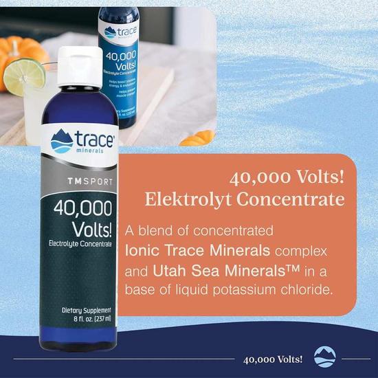 Trace Minerals "40, 000 Volts" Electrolyte Concentrate 237ml