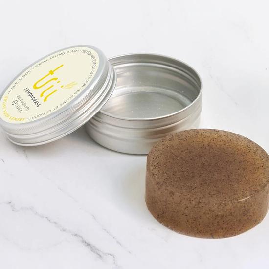 trii Lemongrass Hand & Body Exfoliating Wash Bar