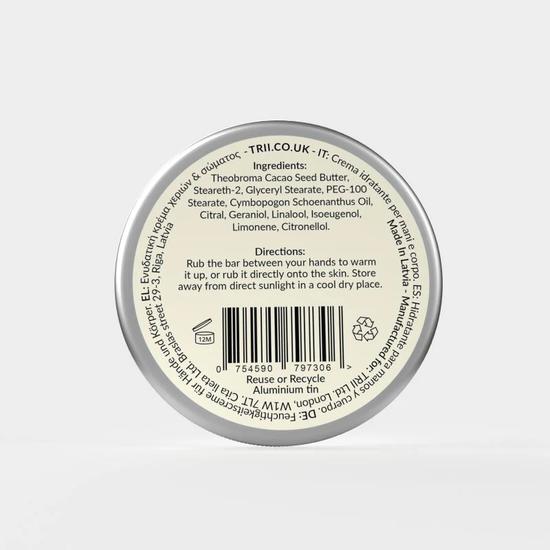 trii Lemongrass Hand & Body Moisturiser Bar