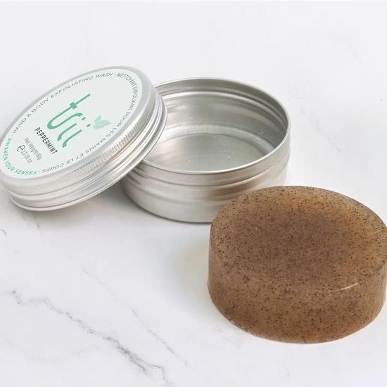 trii Peppermint Hand & Body Exfoliating Wash Bar