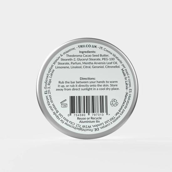 trii Peppermint Hand & Body Moisturiser Bar