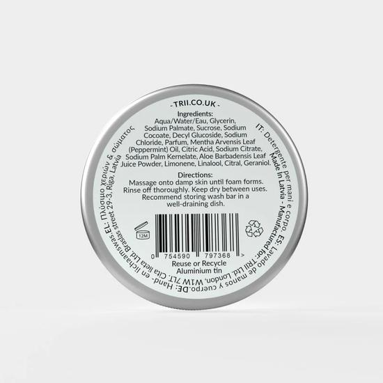 trii Peppermint Hand & Body Wash Bar