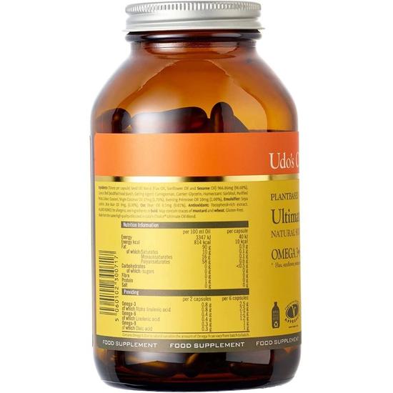 Udo's Choice Ultimate Oil Blend 1000mg Capsules 60 Capsules