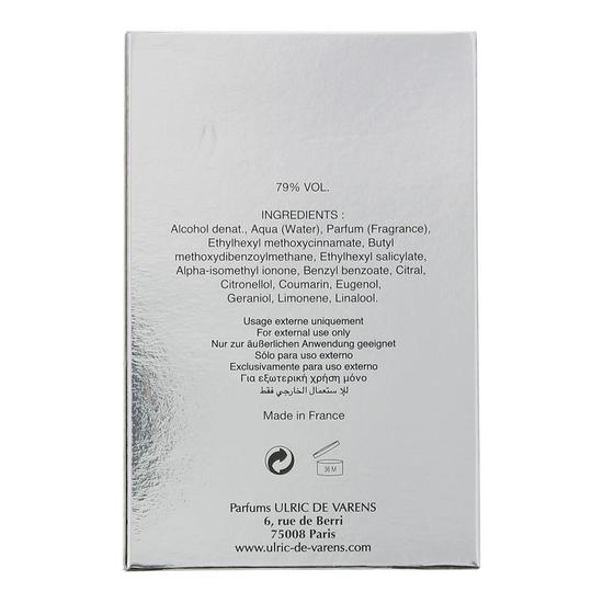 Ulric de Varens UDV Silver Limited Edition Eau De Toilette 100ml