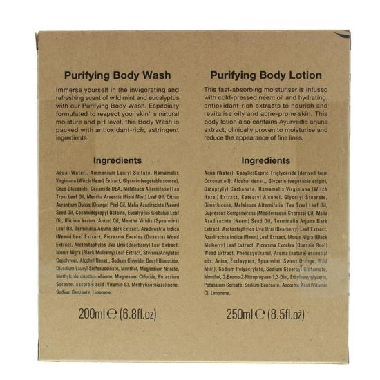Urban Veda Purifying Bath & Body Gift Set Neem + Botanics