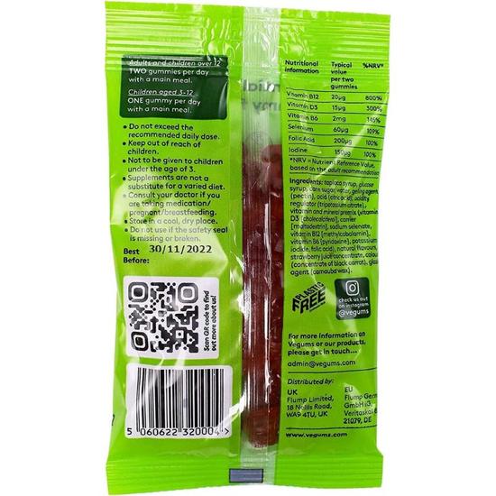 Vegums Multivitamin For Vegans Gummies 30 Gummies