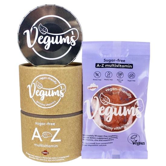Vegums Sugar-Free A-Z Multivitamin Gummies 30 Gummies