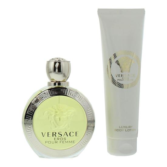 Versace Eros Pour Femme Eau De Toilette 100ml + Body Lotion 150ml Gift Set 100ml