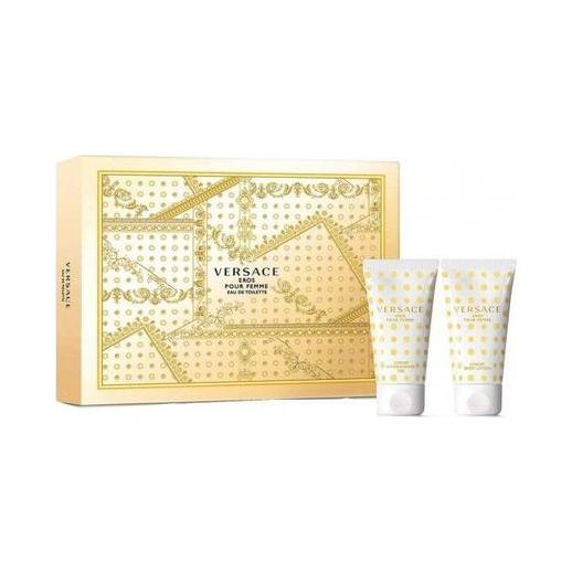 Versace Eros Pour Femme Eau De Toilette Gift Set 50ml Eau De Toilette Spray, 50ml Body Lotion & 50ml Shower Gel