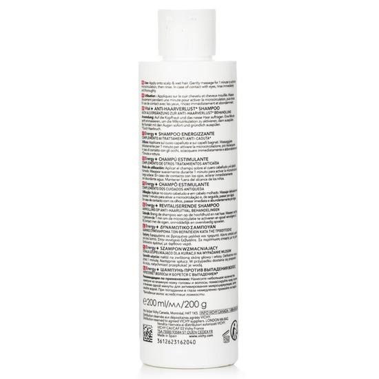 Vichy Dercos Energising Shampoo Targeted Hairloss 200ml