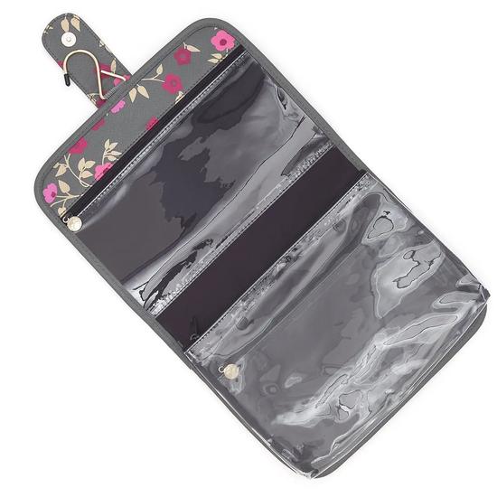 Victoria Green 'Kate' Hanging Beauty Bag In Blossom Charcoal