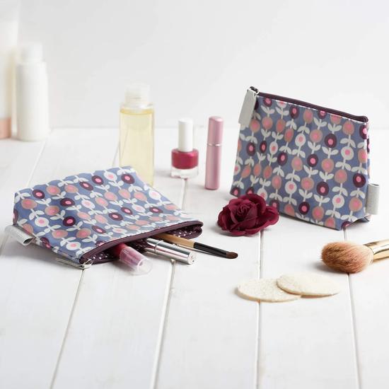 Victoria Green 'Lorton' Makeup Bag Smoke