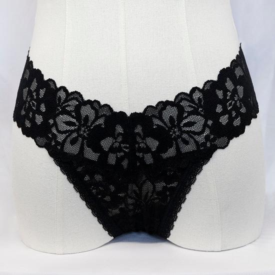 Victoria's Secret Lacie Black Thong Set Medium 3 Pack