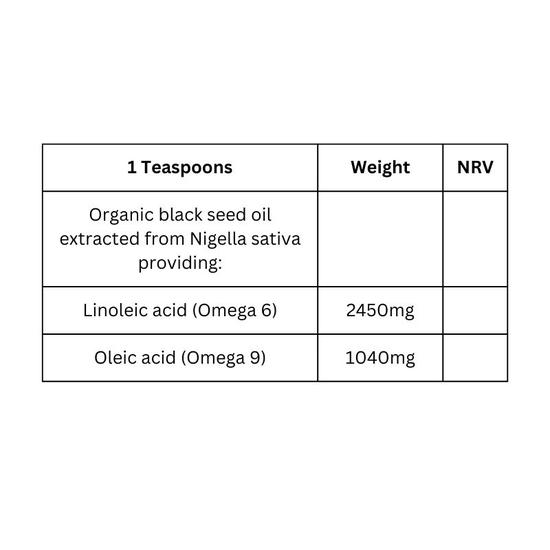Viridian 100% Organic Black Seed Oil 200ml