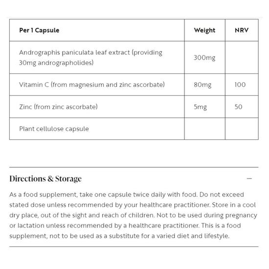 Viridian Andrographis Complex Capsules 60 Capsules