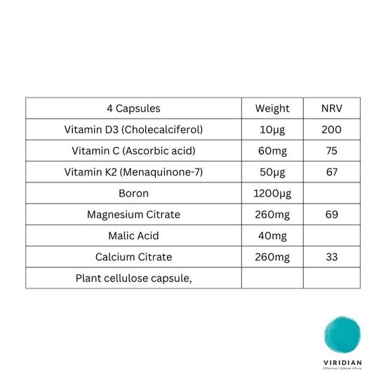 Viridian Bone Complex Capsules 90 Capsules