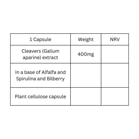 Viridian Cleavers 400mg Veg Capsules 90 Capsules