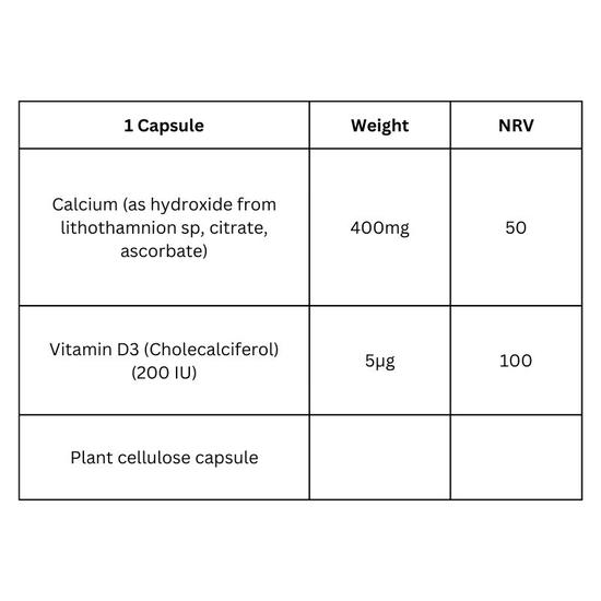 Viridian High Potency Calcium & Vitamin D3 Capsules 90 Capsules