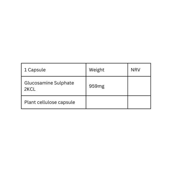 Viridian High Potency Glucosamine Sulphate 1000mg Veg Capsules 90 Capsules