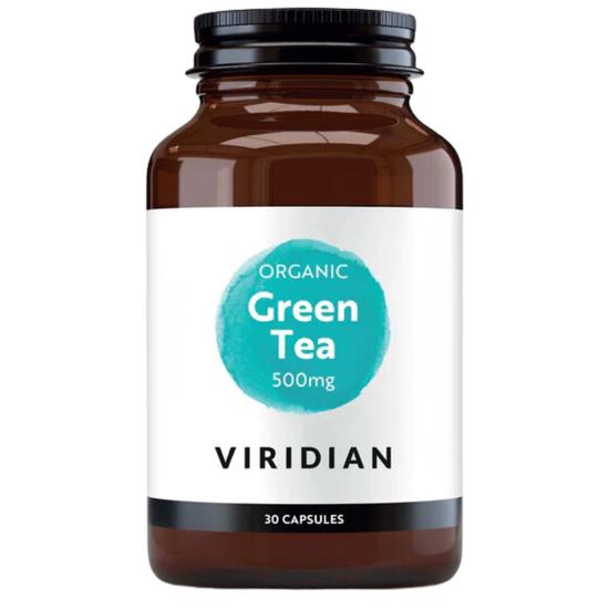Viridian Organic Green Tea Leaf 500mg Veg Capsules 30 Capsules