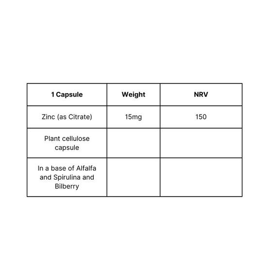 Viridian Zinc Citrate Capsules 30 Capsules