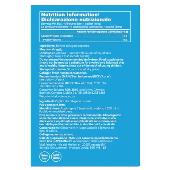Vital Proteins Collagen Peptides Sachets 10 Sachets