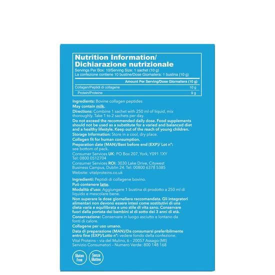 Vital Proteins Collagen Peptides Sachets 10 Sachets
