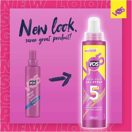 VO5 Megahold Control Gel Spray 200ml