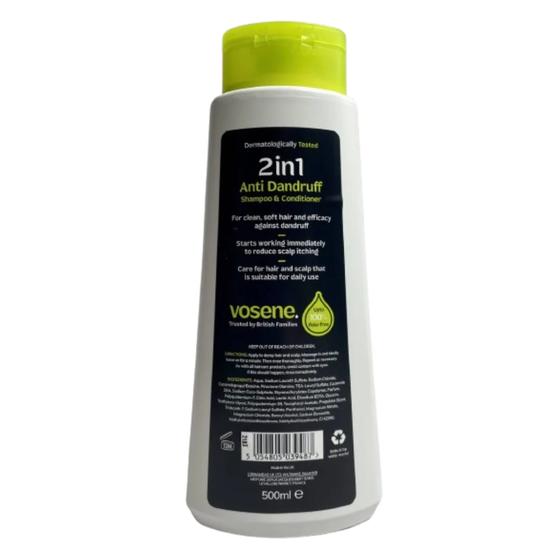Vosene Anti Dandruff 2-in-1 Shampoo & Conditioner 500ml
