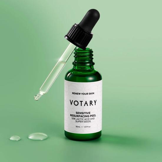 Votary Sensitive Resurfacing Peel, 10% Lactic Acid & Super Seeds 30ml