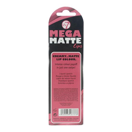 W7 Mega Matte Lips Liquid Lipstick Sinful 7ml