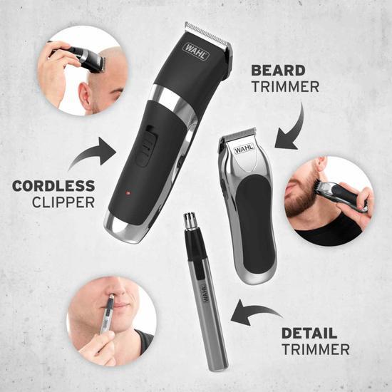 Wahl Clipper & Trimmer Cordless Grooming Set Clipper + Trimmer + Detailer