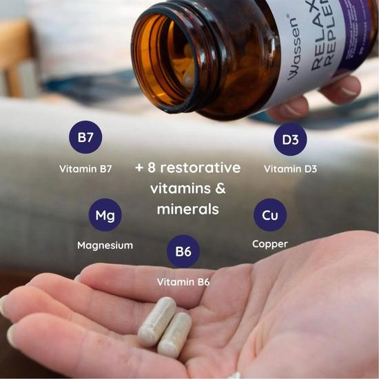 Wassen Relax & Replenish Capsules 90 Capsules
