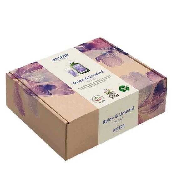 Weleda Relax & Unwind Gift Set Lavender Bath Milk + Bath Oil