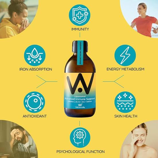 Well Actually Advanced Immune Support Tropical Zest 300ml