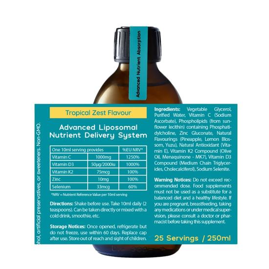 Well Actually Advanced Immune Support Tropical Zest 300ml