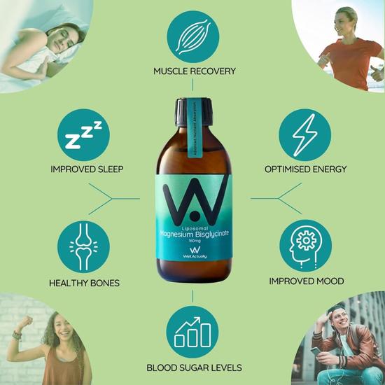 Well Actually Liposomal Magnesium Bisglycinate 160mg 300ml