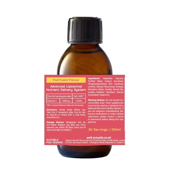 Well Actually Liposomal Vitamin C 1000mg 150ml