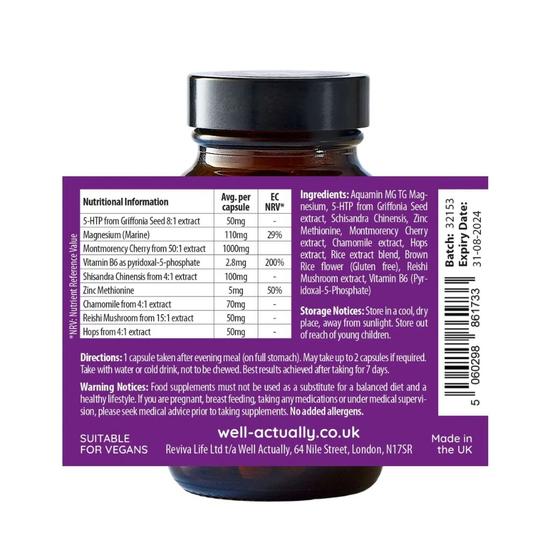 Well Actually Neuro Night 5-HTP+ Capsules 30 Capsules