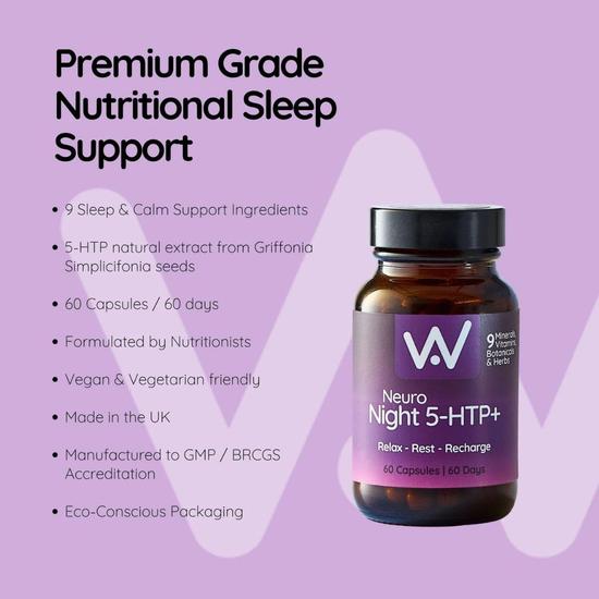 Well Actually Neuro Night 5-HTP+ Capsules 30 Capsules