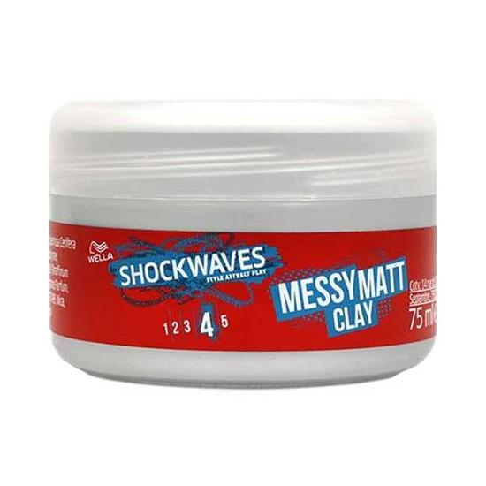 Wella Shockwaves Messy Matte 4 Clay 75ml