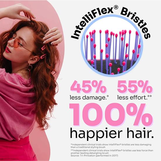 Wet Brush Custom Care Detangler Brush For Thick Hair Purple